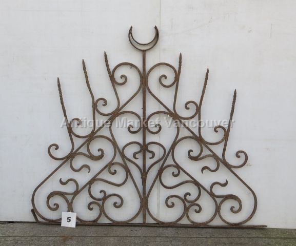 Wrought iron transom / arch